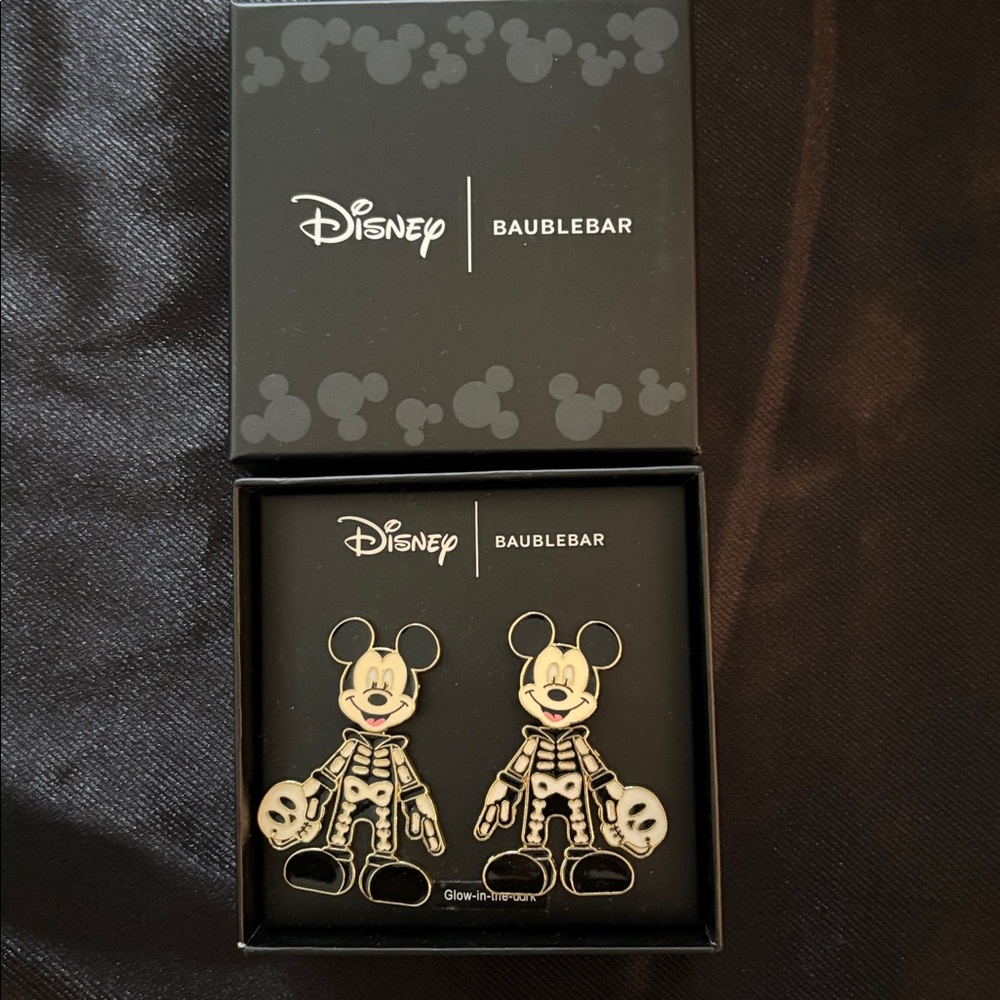 BaubleBar Disney Mickey Skeleton Earrings - Picture 2 of 4